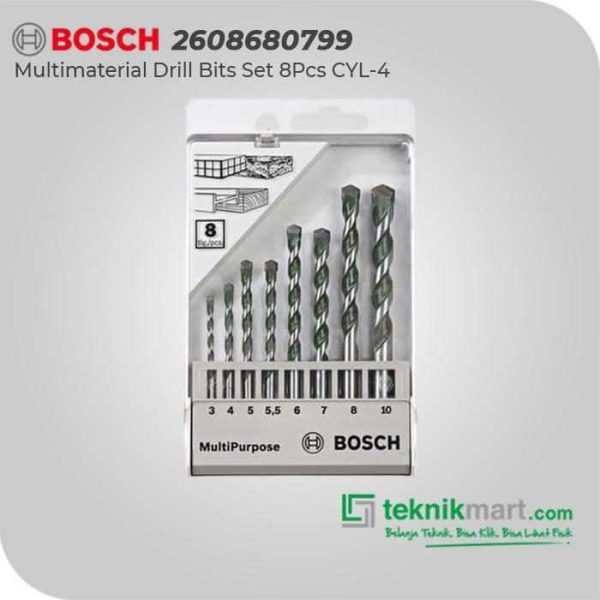 BOSCH CYL-4 MULTI PURPOSE DRILL BITS SET 8PCS (3,4,5,5.5,6,7,8,10)
