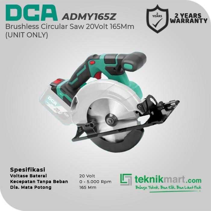 DCA ADMY165SZ BRUSHLESS CIRCULAR SAW 20VOLT 165MM (UNIT ONLY) - Image 2