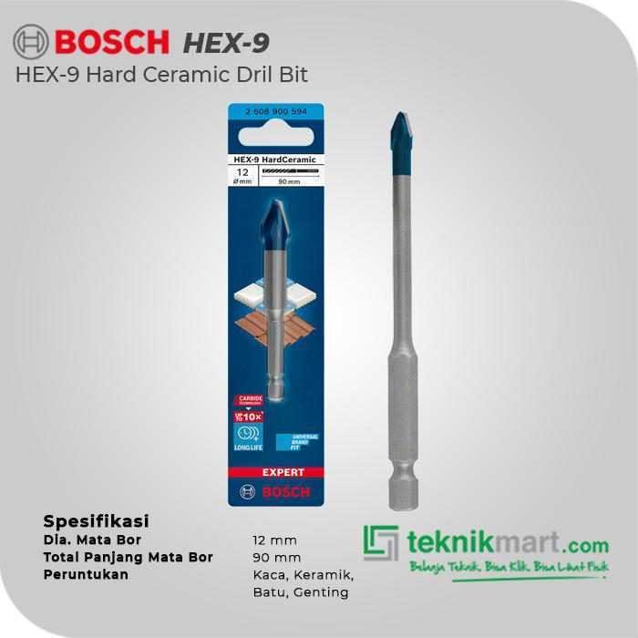 BOSCH HEX-9 HARD CERAMIC DRILL BIT 12X90MM - Image 2