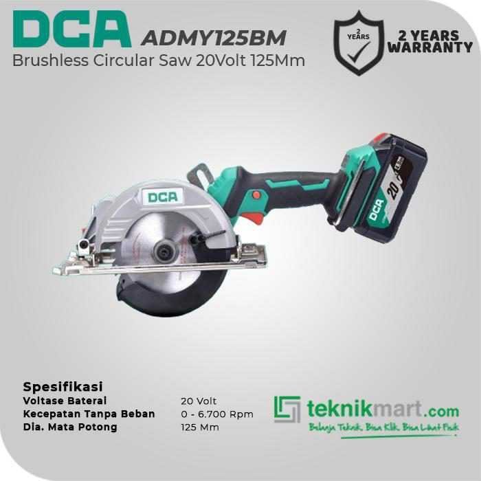 DCA ADMY125BM BRUSHLESS CIRCULAR SAW 20VOLT 125MM (2X BATT 4.0AH, 1X CHARGER, CASE) - Image 2