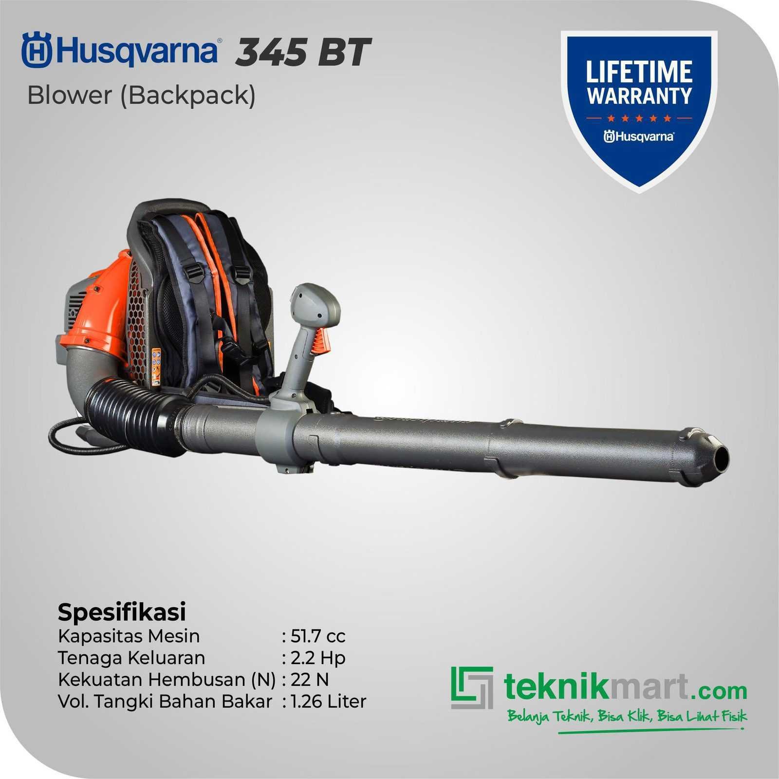 HUSQVARNA 345BT BLOWER BACKPACK - Image 2