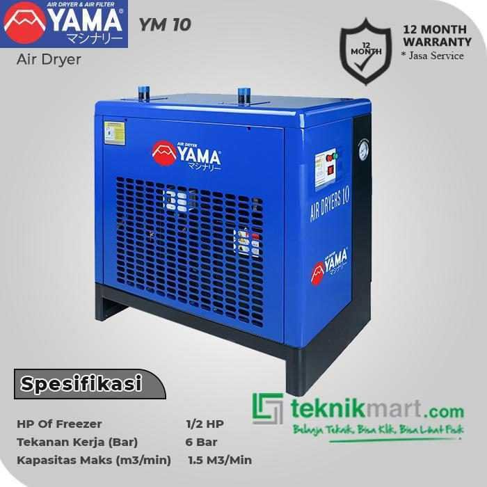 YAMA AIR DRYER 10 HP KAP.1,5M3/MIN DIA. IN/OUT 1" - Image 2