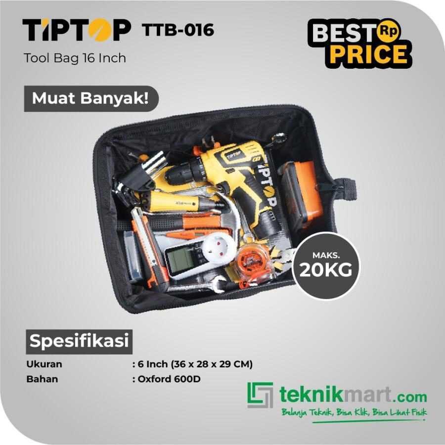 TIP TOP TTB-016 TOOL BAG 16" 600D OXFORD FABRIC - Image 2