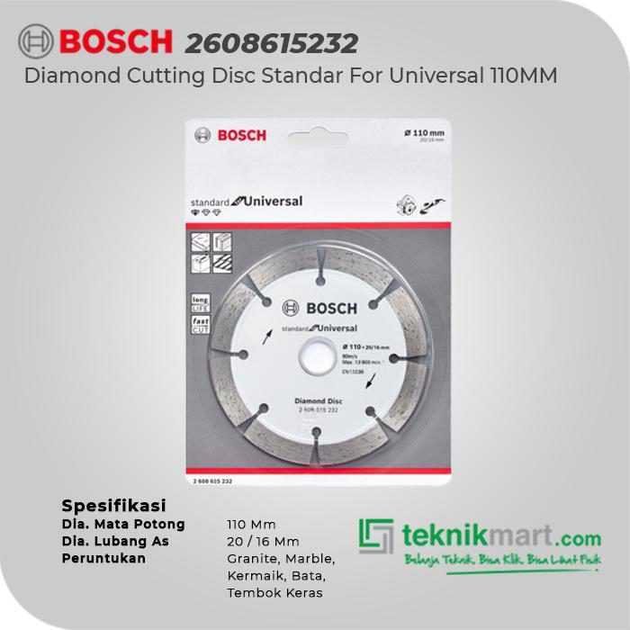 BOSCH DIAMOND CUTTING DISC STANDAR FOR UNIVERSAL 110X16/20 MM - Image 2