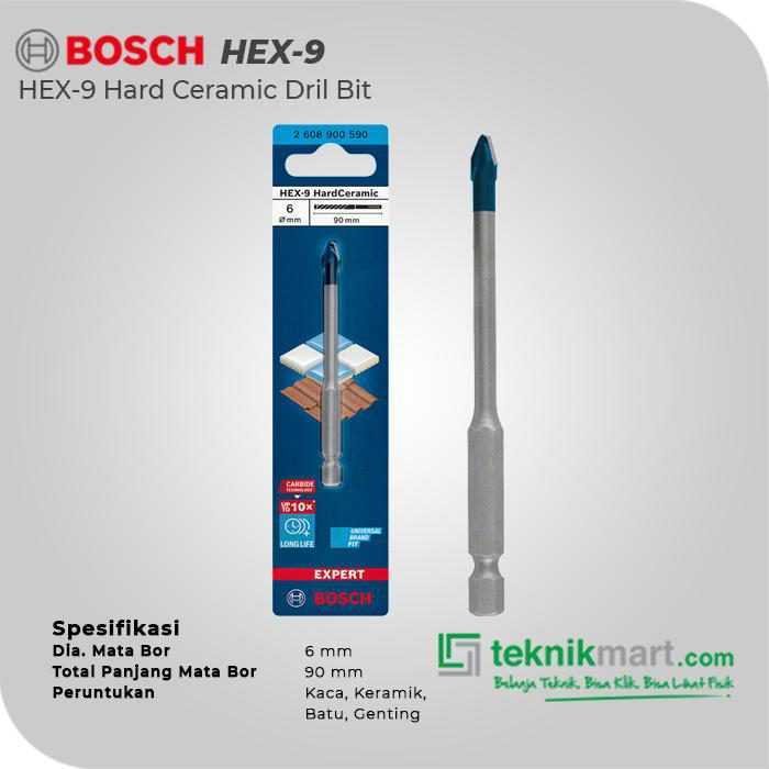 BOSCH HEX-9 HARD CERAMIC DRILL BIT 6X90MM - Image 2