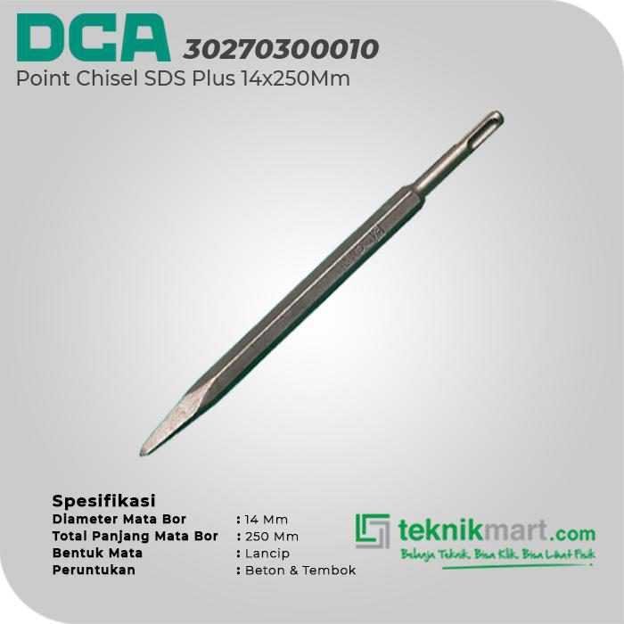 DCA 30270300010 SDS PLUS POINT CHISEL 14x250 MM - Image 2