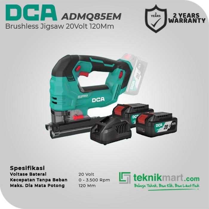 DCA ADMQ85EM BRUSHLESS JIGSAW 20VOLT (2X BATT, 1X CHARGER) - Image 2