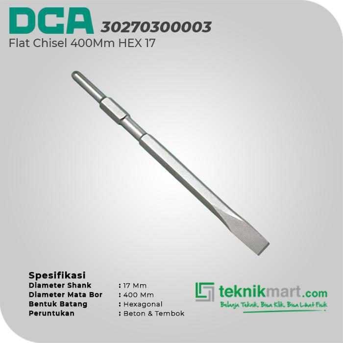 DCA 30270300003 FLAT CHISEL HEX 17X400 MM - Image 2