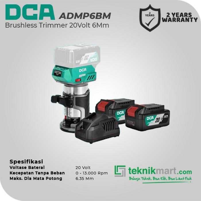 DCA ADMP6BM BRUSHLESS TRIMMER 20V 6MM (2X BATT, 1X CHARGER) - Image 3
