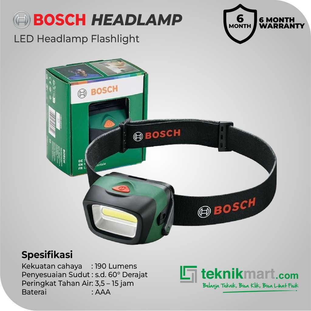 BOSCH HEAD LAMP LED 3WATT 190LUMENS 3X AAA 1.5VOLT - Image 2