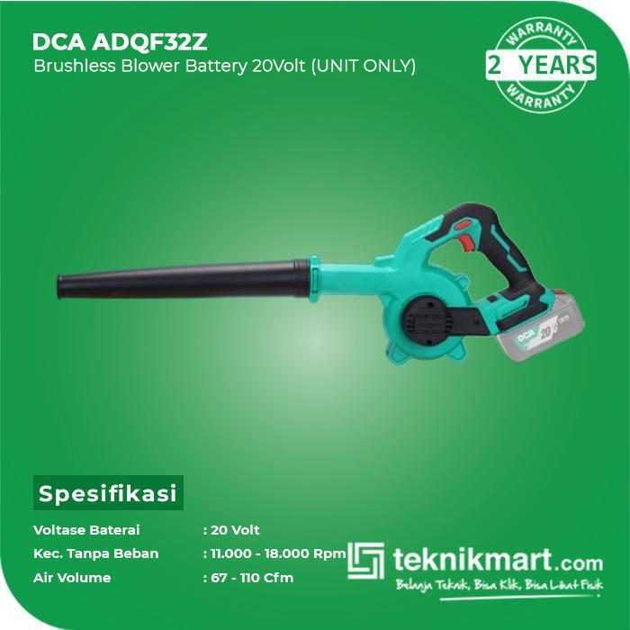 DCA ADQF32Z BRUSHLESS BLOWER 20VOLT (UNIT ONLY) - Image 2