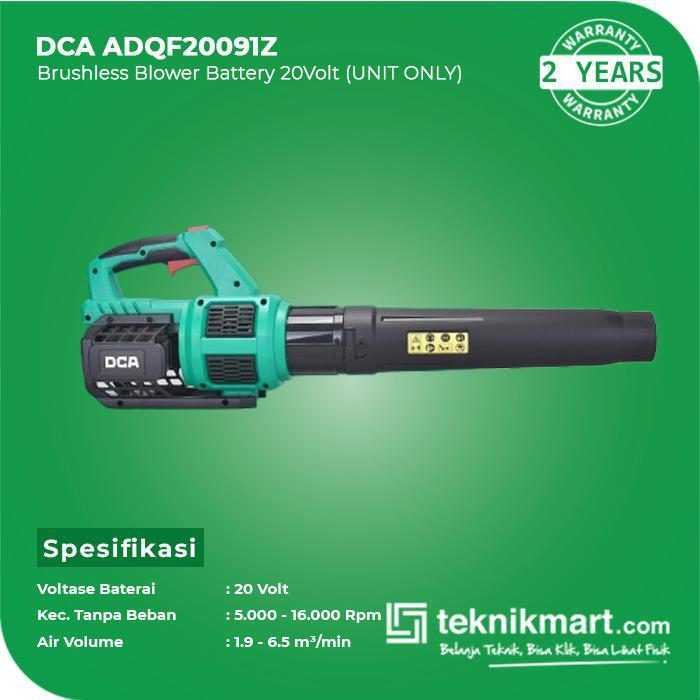 DCA ADQF20091Z BRUSHLESS BLOWER 20VOLT (UNIT ONLY) - Image 2