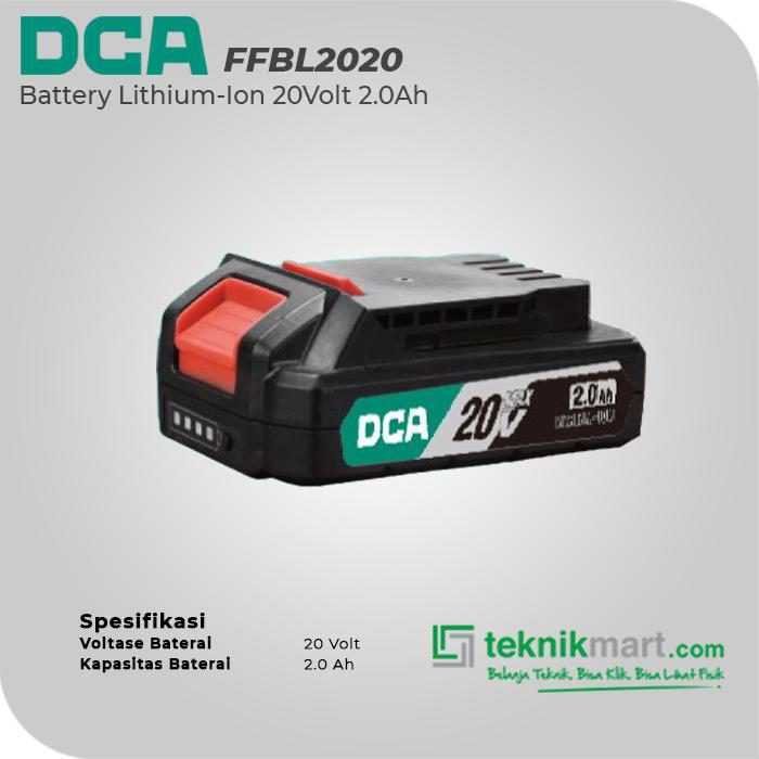 DCA FFBL2020 LITHIUM BATTERY 20VOLT 2.0AH (30230200053) - Image 2