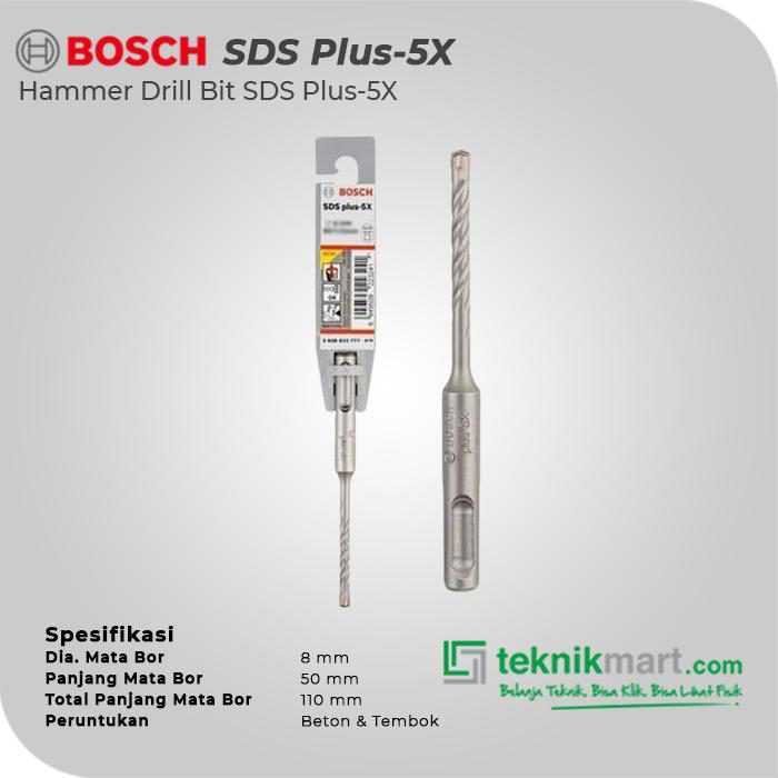 BOSCH SDS PLUS-5X HAMMER DRILL BIT 8X50X110MM - Image 2
