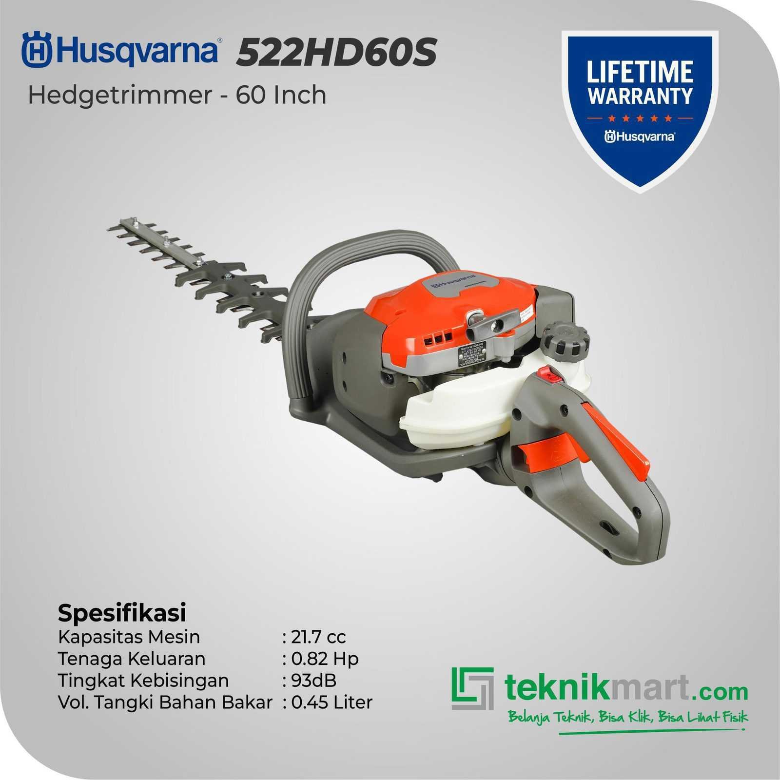 HUSQVARNA 522HD60S HEDGETRIMMER PRO GRADE - 60" - Image 2