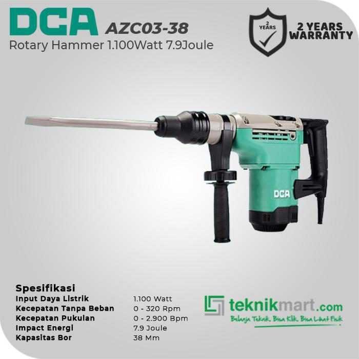 DCA AZC03-38 ROTARY HAMMER 1100WATT 6.2KG SDS MAX - Image 2