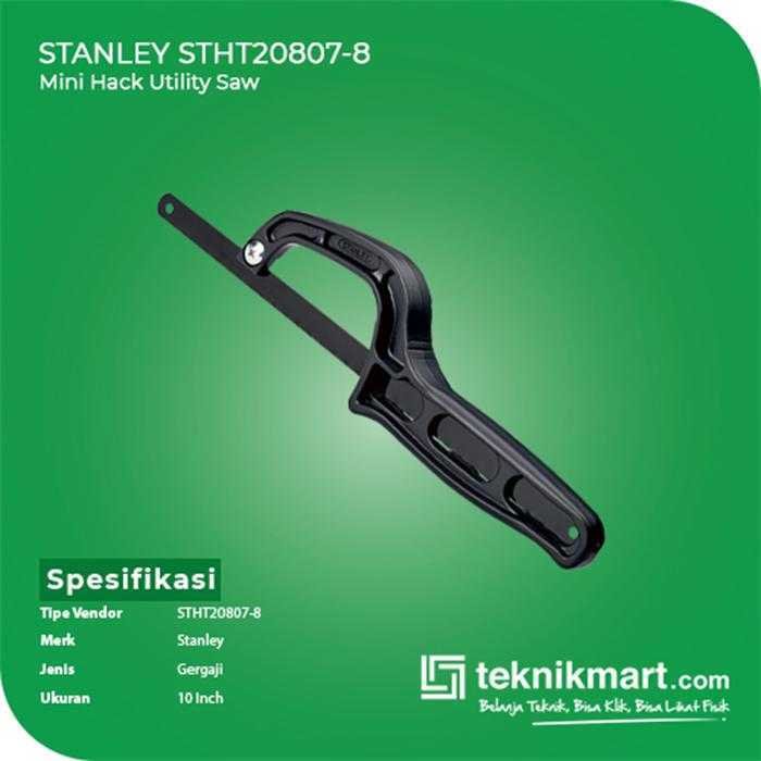 STANLEY STHT20807-8 MINI HACK UTILITY SAW 10" - Image 2
