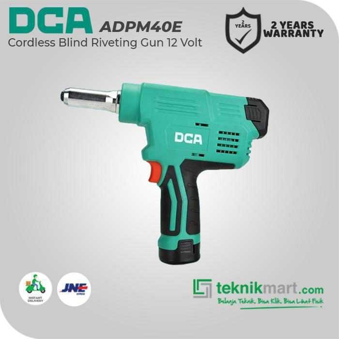 DCA ADPM40E CORDLESS BLIND RIVETING GUN 12VOLT (2X BATT, 1X CHARGER, CASE) - Image 3