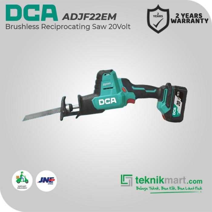 DCA ADJF22EM BRUSHLESS RECIPROCATING SAW 20VOLT (2X BATT 4.0AH, 1X CHARGER) - Image 3