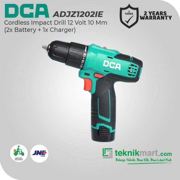 DCA ADJZ1202IE CORDLESS IMPACT DRILL 12VOLT 10 MM (2X BATT, 1X CHARGER, CASE) - Image 3