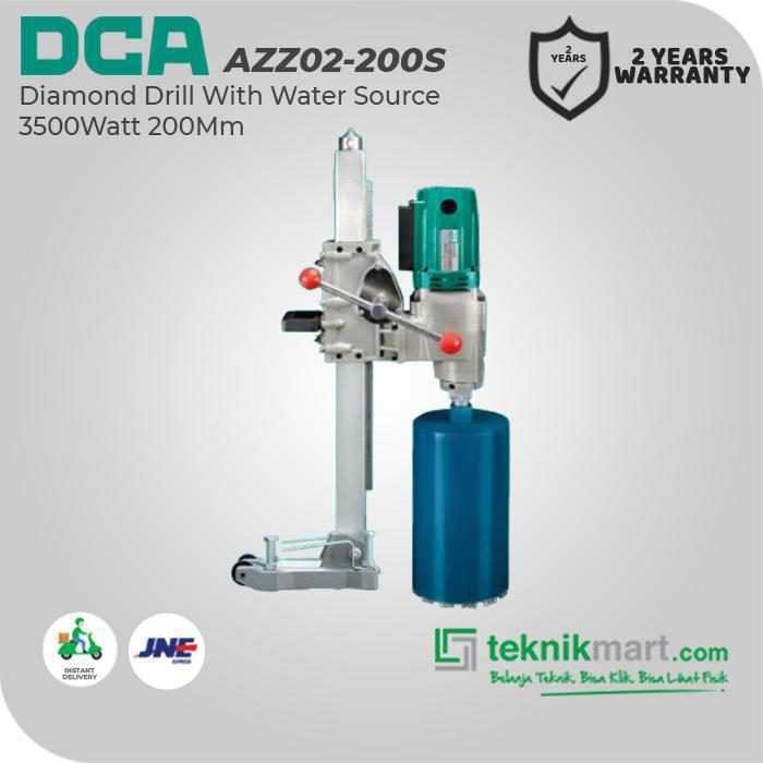 DCA AZZ02-200S DIAMOND DRILL WITH WATER SOURCE 3500W 200MM 700RPM - Image 3