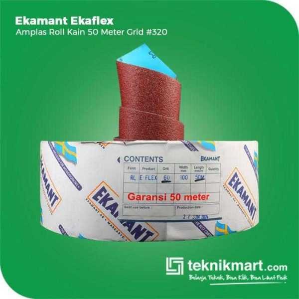EKAMANT EKAFLEX AMPLAS ROLL KAIN GRID #320 50 METER X 100 MM