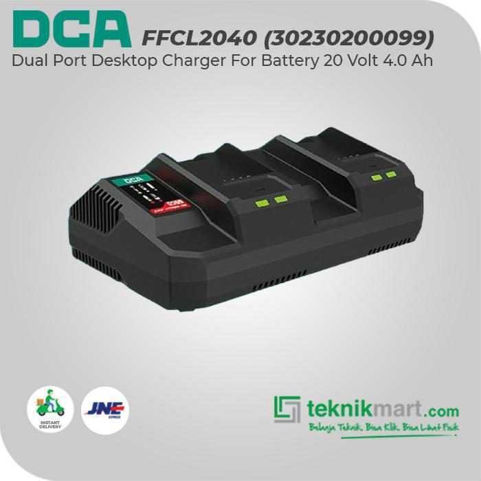 DCA FFCL2040 DUAL DESKTOP CHARGER FOR BATTERY 20VOLT 4.0A (30230200099) - Image 3