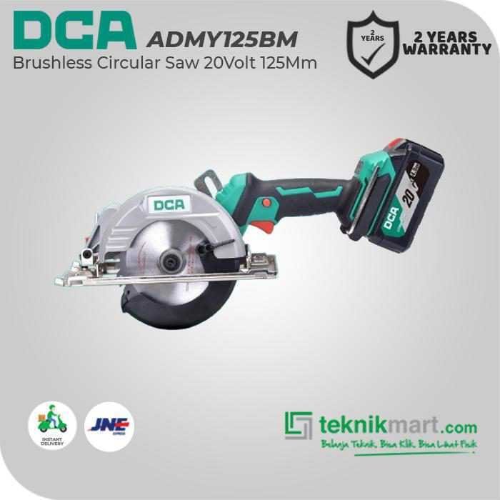 DCA ADMY125BM BRUSHLESS CIRCULAR SAW 20VOLT 125MM (2X BATT 4.0AH, 1X CHARGER, CASE) - Image 3