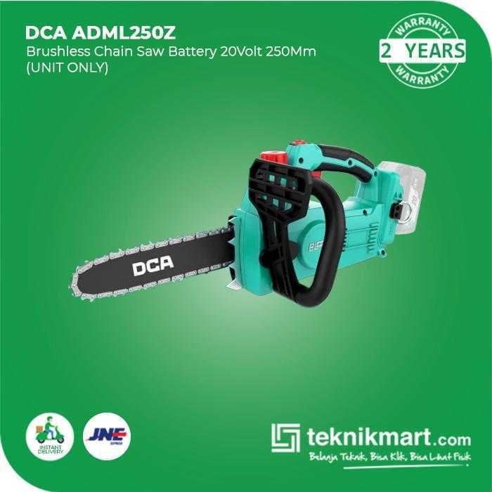 DCA ADML250Z BRUSHLESS CHAIN SAW 20VOLT 250MM (UNIT ONLY) - Image 3
