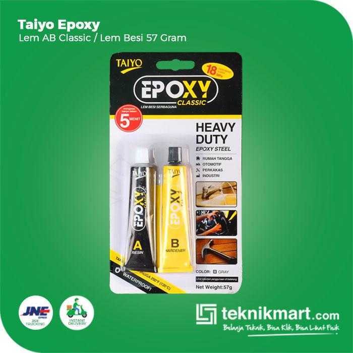 TAIYO EPOXY AB CLASSIC LEM BESI 57 GRAM - Image 3