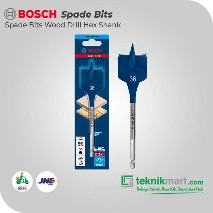 BOSCH SPADE BITS (SELF CUT SPEED) WOOD DRILL BITS 36X152MM HEX SHANK - Image 3