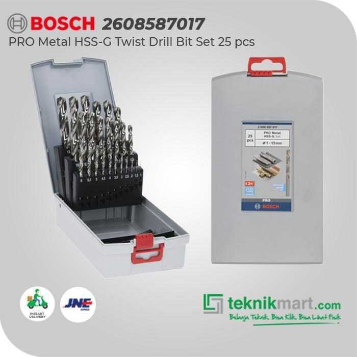 BOSCH HSS-G METAL DRILL BITS 25PCS SET PRO BOX (1-13MM) - Image 3