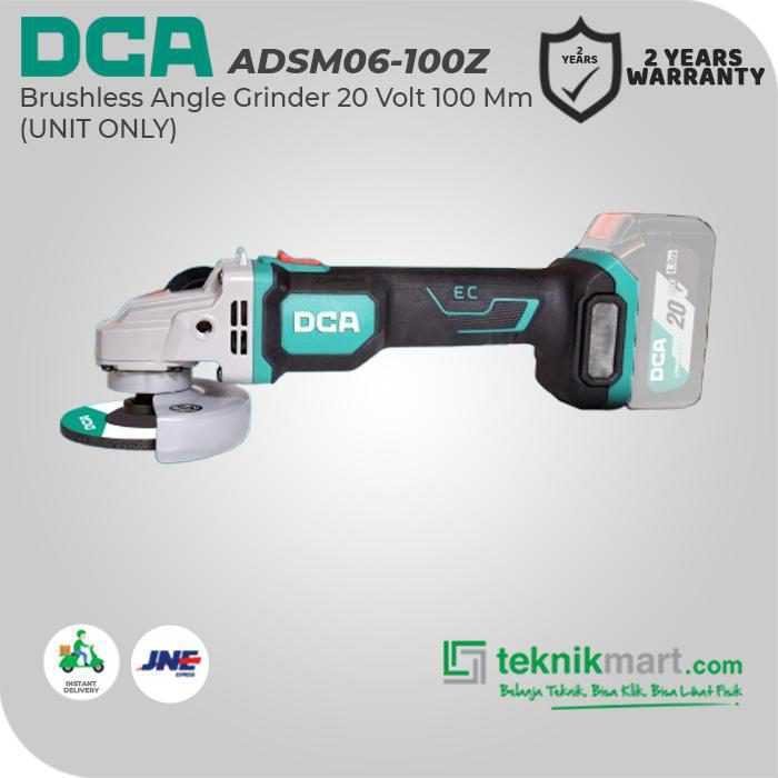 DCA ADSM06-100Z BRUSHLESS ANGLE GRINDER 20VOLT 100MM (UNIT ONLY) - Image 3