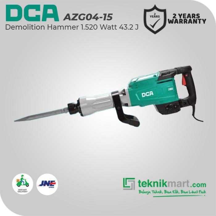 DCA AZG04-15S DEMOLITION HAMMER 1520WATT HEX 30 - Image 3