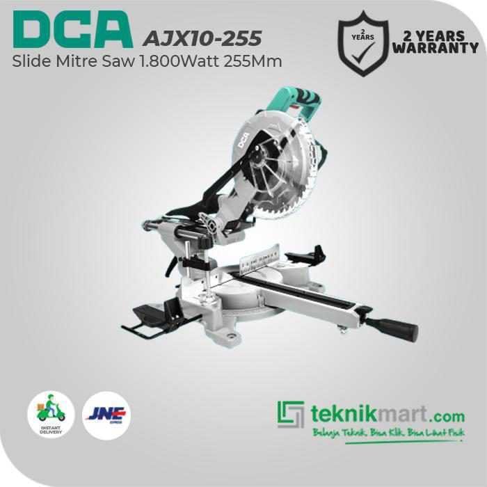 DCA AJX10-255 SLIDE COMPOUND MITRE SAW 1800WATT 255MM (DOUBLE BEVEL) - Image 3
