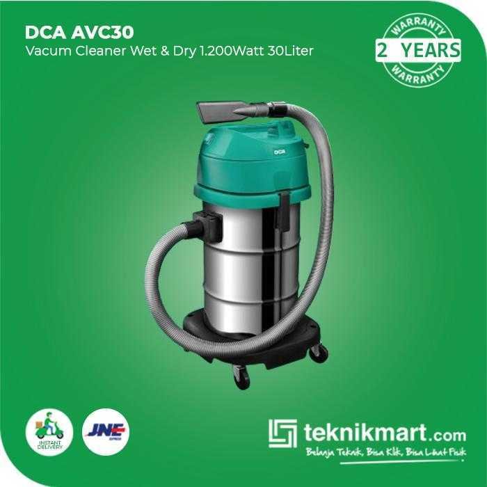 DCA AVC30 VACUUM CLEANER WET & DRY 1200WATT 30 L (STAINLESS STEEL) - Image 3