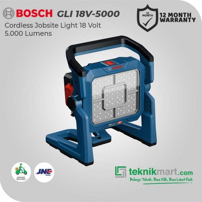 BOSCH GLI 18V-5000 CORDLESS JOBSITE LIGHT 18V 5.000LUMENS (UNIT ONLY) - Image 3