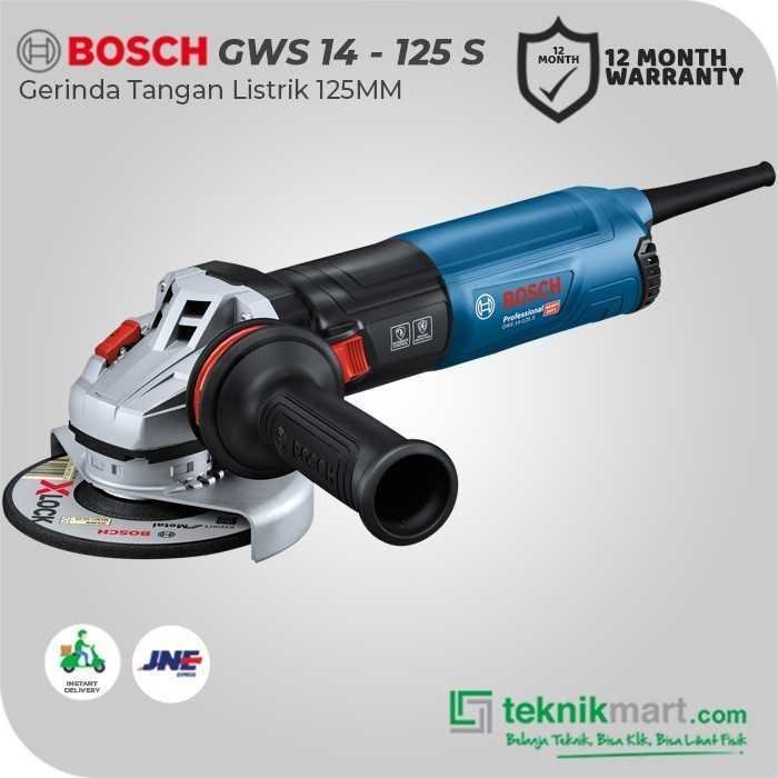 BOSCH GWS 14-125 S SMALL ANGLE GRINDER WITH VARIABLE SPEED 1400WATT 125MM / 5 INCH - Image 3