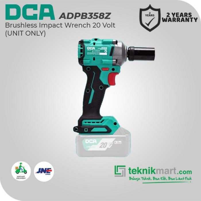 DCA ADPB358Z BRUSHLESS IMPACT WRENCH 20V SQ 1/2" 358NM (UNIT ONLY) - Image 3
