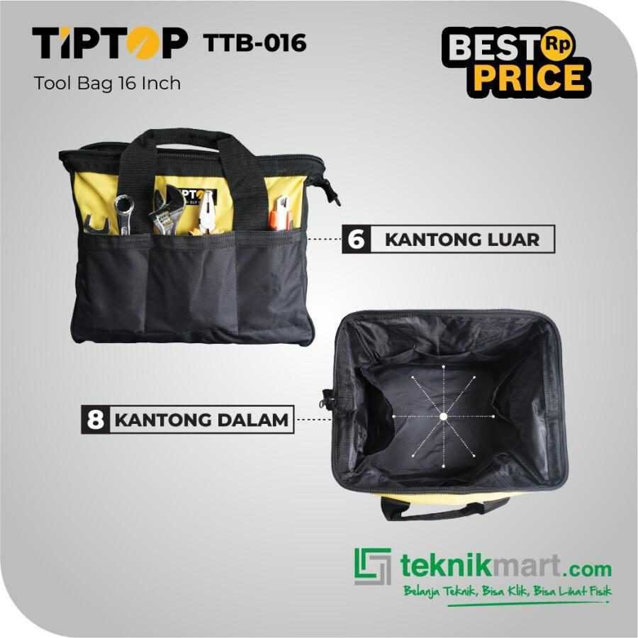 TIP TOP TTB-016 TOOL BAG 16" 600D OXFORD FABRIC - Image 4