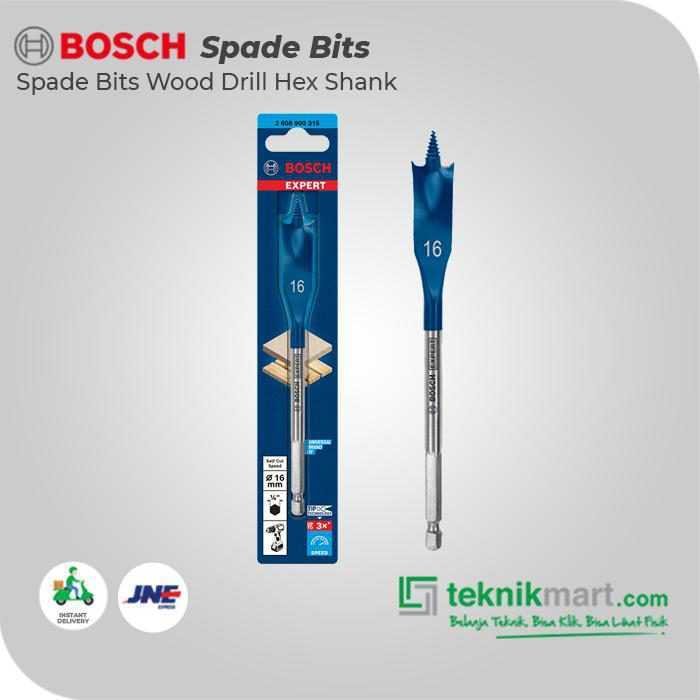 BOSCH SPADE BITS (SELF CUT SPEED) WOOD DRILL BITS 16X152MM HEX SHANK - Image 3