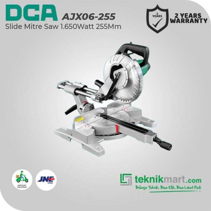 DCA AJX06-255 SLIDING COMPOUND MITRE SAW 1650WATT 255MM (DOUBLE BEVEL) - Image 3