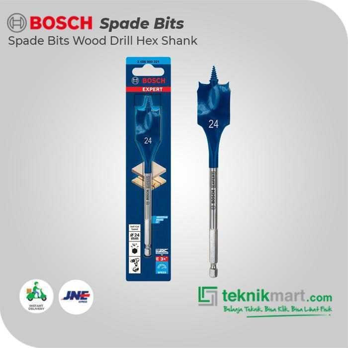 BOSCH SPADE BITS (SELF CUT SPEED) WOOD DRILL BITS 24X152MM HEX SHANK - Image 3