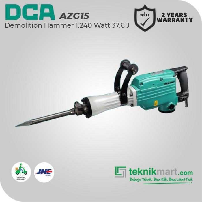 DCA AZG15 DEMOLITION HAMMER 1240WATT 37.6JOULE (HEX 30) - Image 3