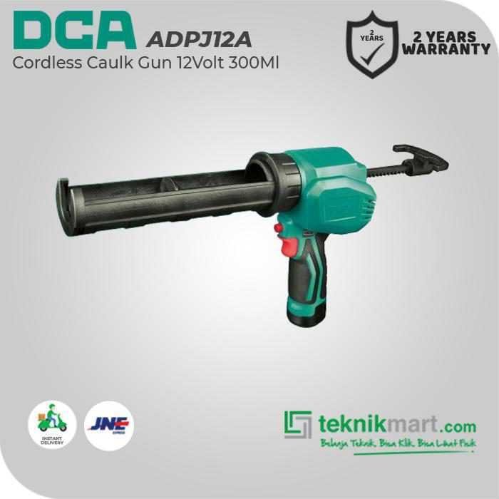 DCA ADPJ12EK CORDLESS CAULK GUN 12VOLT 300ML (2X BATT 2.0AH, 1X CHARGER) - Image 3