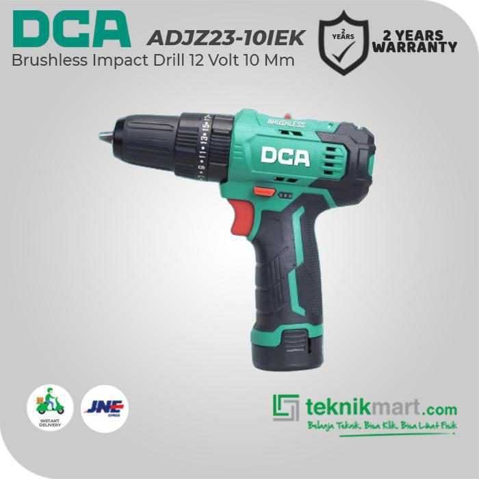 DCA ADJZ23-10IEK BRUSHLESS IMPACT DRILL 12VOLT 10MM (2X BATT, 1X CHARGER, CASE) - Image 3