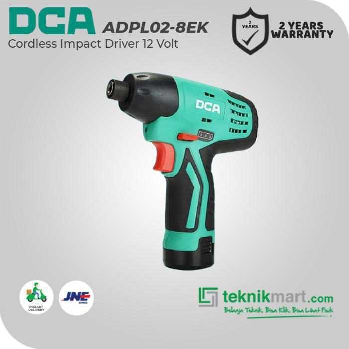 DCA ADPL02-8EK CORDLESS IMPACT DRIVER 12VOLT (2X BATT, 1X CHARGER, CASE) - Image 3