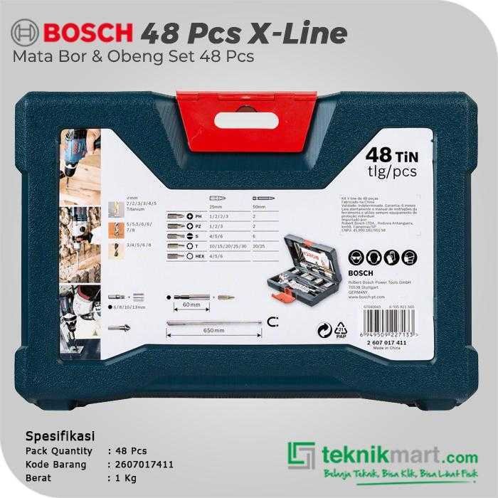 BOSCH 48 V-LINE DRILL AND SCREWDRIVER BITS SET - Image 2