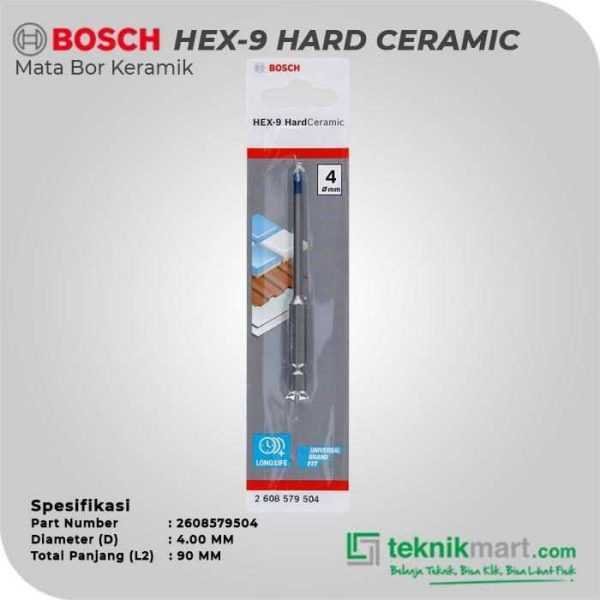 BOSCH HEX-9 HARD CERAMIC DRILL BIT 4X90MM