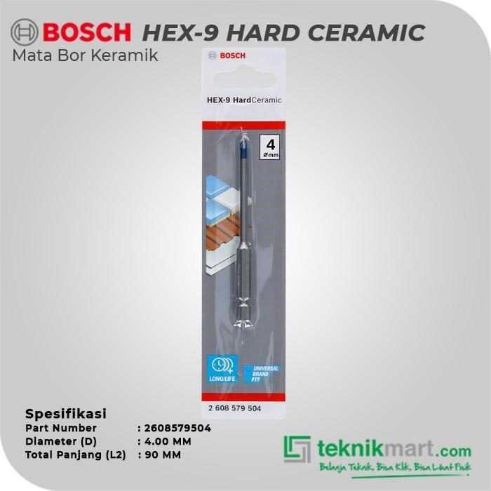 BOSCH HEX-9 HARD CERAMIC DRILL BIT 4X90MM